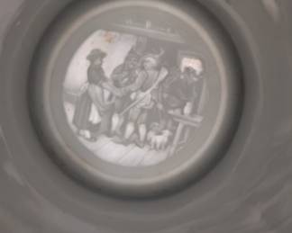 Inside bottom of German stein