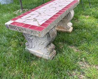 Concrete bench. We have a few of these.