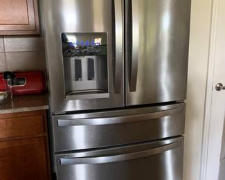 Stainless steel refrigerator - only one year old!