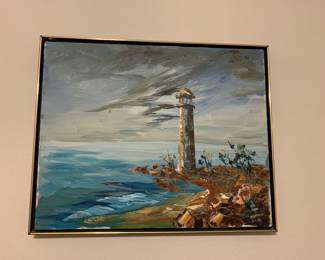 Oil on canvas picture
