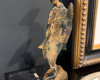 Metal Geisha Figurine