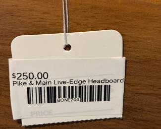 Pike and Main Live-Edge Headboard