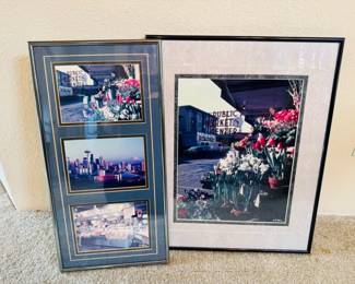 52 FramedVintageSeattlePrintsbyCEPefleyPikePlaceCityViews
