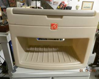 plastic storage bench