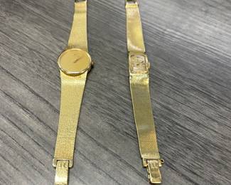 14 KT Omega Wrist Watches 
