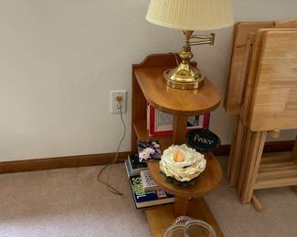lamp table, TV trays