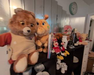 Vintage toys. Grubby, limited edition furby, teddy ruxpin, cabbage patch, Disney, m&m lot