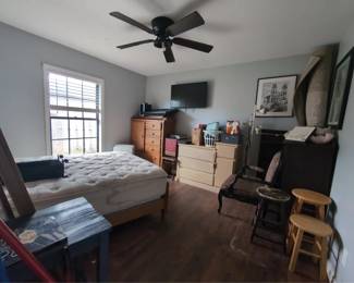 Bedroom available to purchase .This has the letter tray in it and the dremel. And closet.