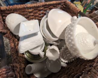 Lot of milkglass (there is a lot more) $500