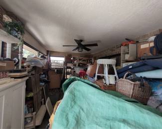 Back porch. Many unknown things. Can't see