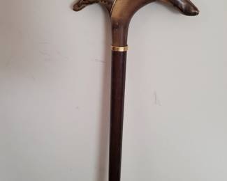 Cane with two dog heads; Smoothe