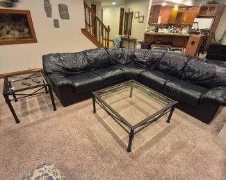 Couch, end table and coffee table