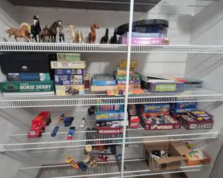 Breyer horses, puzzles and games