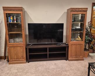 TV, stand, hutches