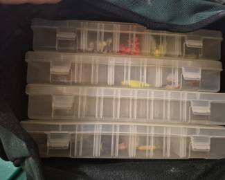 Whole bag of fishing stuff