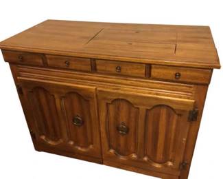 Solid Wood Sewing Cabinet