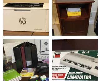 HP Printer, IBICO Laminator, More