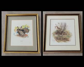 SIGNED DON WHITLATCH Game Bird Prints