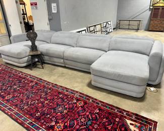 Sectional Sofa, Rug and Inlaid Chair Orlando Estate Auction