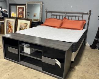 King Bed and TV Console ORlando Estate Auction