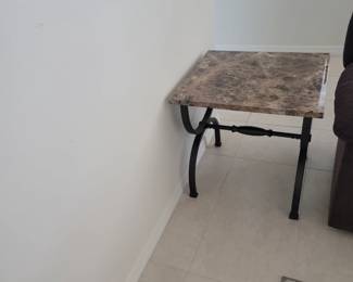 Marble top end table