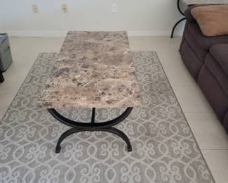 Marble top coffee table