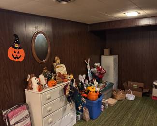 Vintage Halloween other Halloween Thanksgiving and Easter Decor Chest of Drawers Mirror