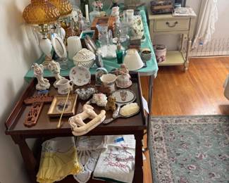 Cherry Nightstand with Drawer and Shelf, Vintage Vanity Items, Lamps, Deor, Hand Embroidery, Nightstand with Drawer and Shelf