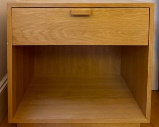 (2) Charles Webb Oak Nightstands