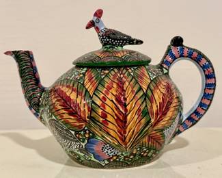 Whimsical Art Pottery Tea Pot