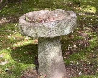 Cement Birdbath