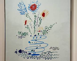 "Summer Bouquet" Framed Picasso Print