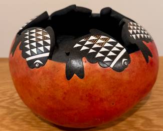 Hand Crafted Gourd Bowl