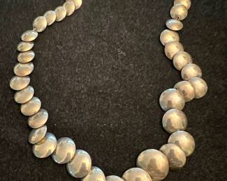 Sterling Silver Disc Necklace