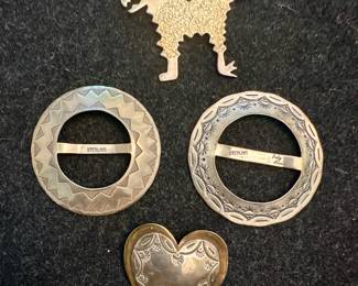 Sterling Silver Navajo Pins