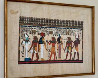 Framed Egyptian Papyrus