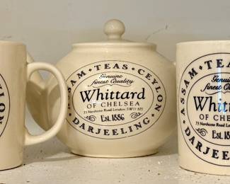 Whittard Tea Pot and Mugs