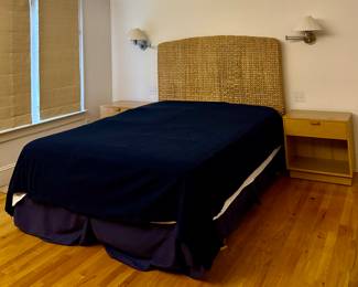 Queen Bed with Seagrass Headboard