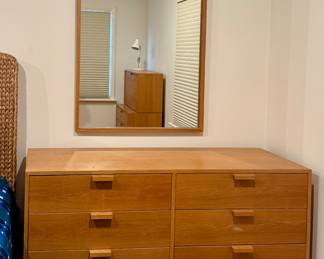 Charles Webb Oak Dresser & Mirror