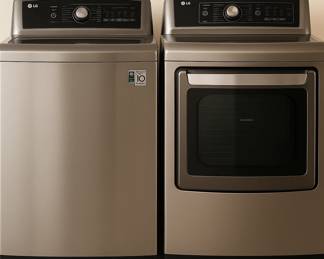 LG Washer and Dryer. The dryer is working properly. The washer needs some work.