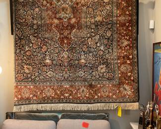 Persian silk rug 109” x 72” $2800 + tax