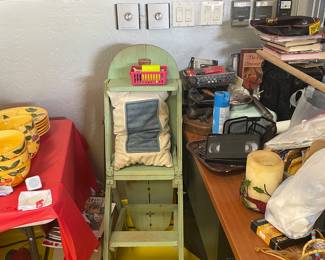 Antique Ironing Board, Seat Combo