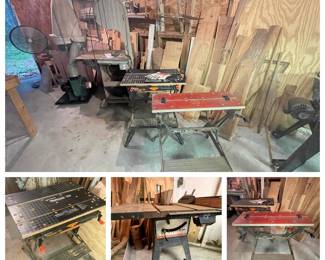Vintage Sears Craftsman 10" Table Saw
Vintage Black & Decker workmate tables