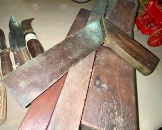 Vintage Wood & Brass Square 