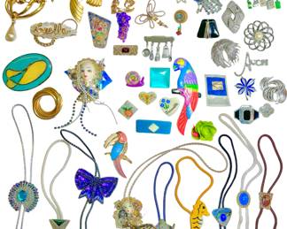 ... in The House
Antique To Modern Costume Jewelry
Summer Sale Bolos and Brooches 