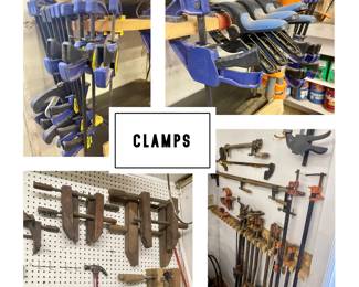 Multiple Sizes and types of Clamps