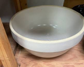 Large Diameter Vintage Pottery Bowl