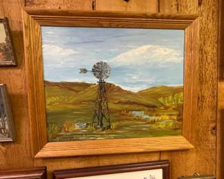 Flint hills Rustic Painting