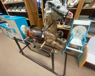 Vintage 1950-60's Wonder Horse, Spring action Rocking Horse