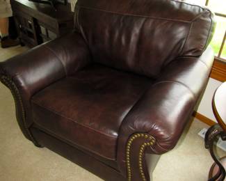 Ashley Bristan leather lounge chair